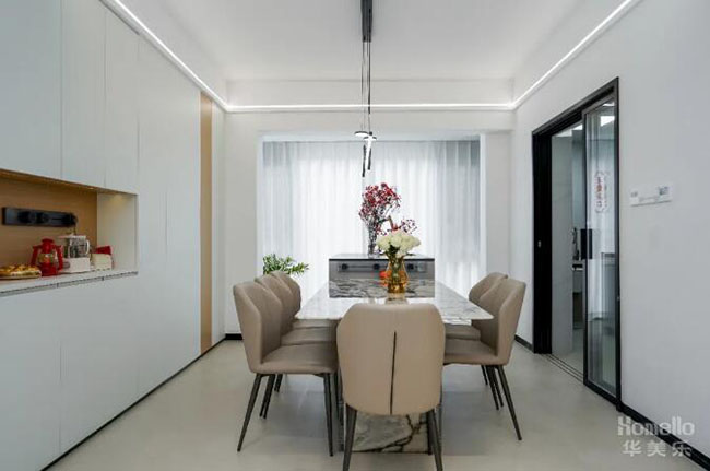 105㎡現代簡約三居，寬敞布局外加小清新設計，功能與美觀相互成就